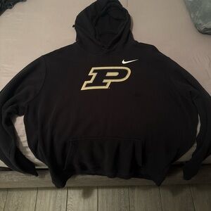 Nike Black Purdue Logo Hoodie
